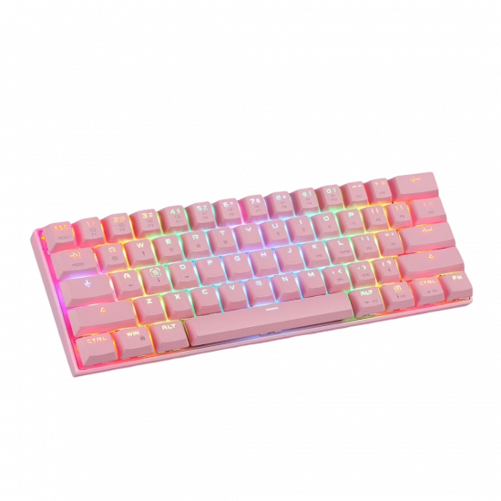 Motospeed CK62 Gaming keyboard Pink - Red Switch