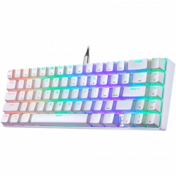 Motospeed ck67 RGB Mechanical Game Keyboard White - Blue Arabic Switch