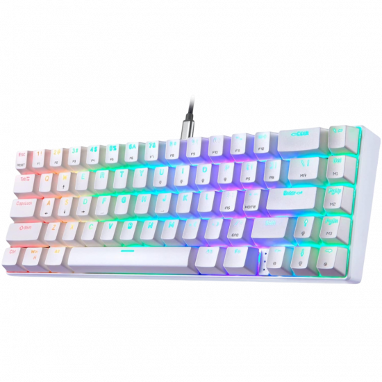 Motospeed ck67 RGB Mechanical Game Keyboard White - Blue Arabic Switch Motospeed ck67 RGB Mechanical Game Keyboard White - Blue Arabic Switch