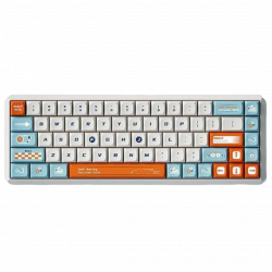Darmoshark K5 Luxury Wired+2.4G Wireless Dual-mode Mechanical Keyboard White - Red Switch