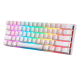 Motospeed SK62 RGB Mechanical Game Keyboard White - Red Arabic Switch
