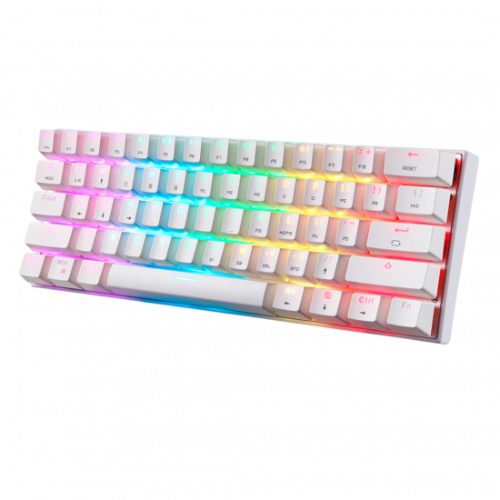 Motospeed SK62 RGB Mechanical Game Keyboard White - Blue Arabic Switch