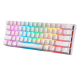 Motospeed SK62 RGB Mechanical Game Keyboard White - Blue Arabic Switch