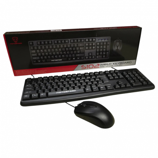 Motospeed S102 Wired Mouse and Keyboard Combo