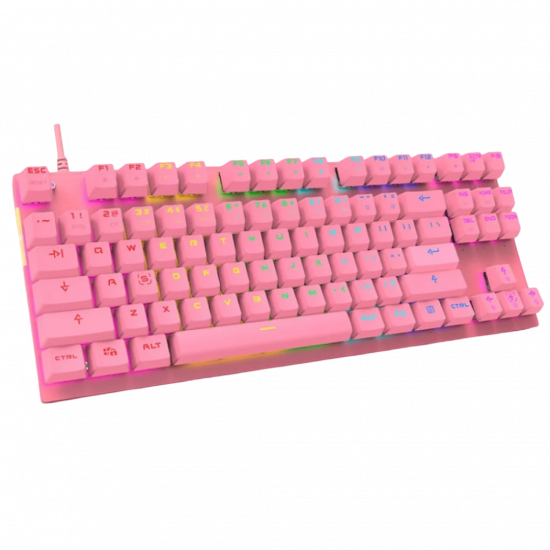 Motospeed CK82 RGB Mechanical Game Keyboard Pink - Red Switch Motospeed CK82 RGB Mechanical Game Keyboard Pink - Red Switch