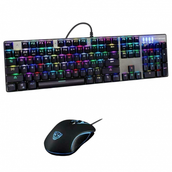 Motospeed CK888 Wired Mouse and Keyboard Combo - Blue Switches