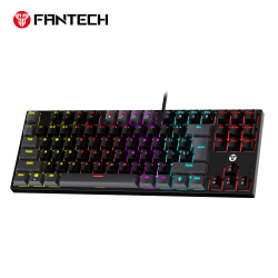 Fantech MK876V2 104 Wired Mechanical Keyboard - Black - Red Switch