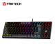 Fantech MK876V2 104 Wired Mechanical Keyboard - Black - Red Switch Fantech MK876V2 104 Wired Mechanical Keyboard - Black - Red Switch