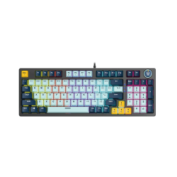 Fantech MK890V2 Wired Mechanical Keyboard - Sky Blue with Red Switch Fantech MK890V2 Wired Mechanical Keyboard - Sky Blue with Red Switch
