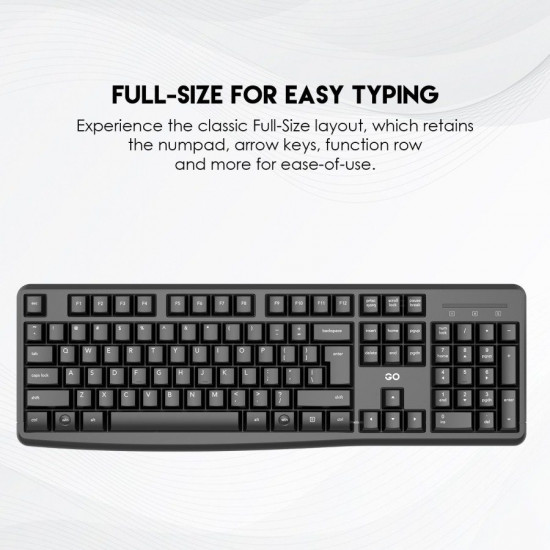 Fantech GO WK894 Wireless Keyboard Mouse combo - Black Fantech GO WK894 Wireless Keyboard Mouse combo - Black