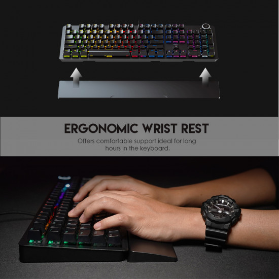 Fantech MK853 Wired Mechanical Keyboard - Black - Blue Switch Fantech MK853 Wired Mechanical Keyboard - Black - Blue Switch