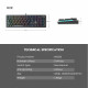 Fantech MK853 Wired Mechanical Keyboard - Black - Blue Switch Fantech MK853 Wired Mechanical Keyboard - Black - Blue Switch
