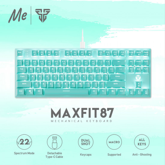 Fantech MK856 wired Mechanical keyboard Mint Edition