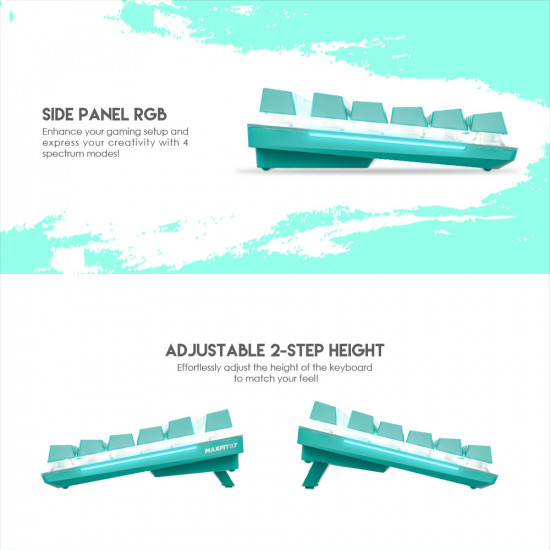 Fantech MK856 wired Mechanical keyboard Mint Edition