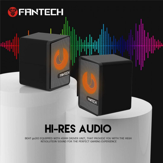 Fantech GS203 2.0 USB Speaker - Black