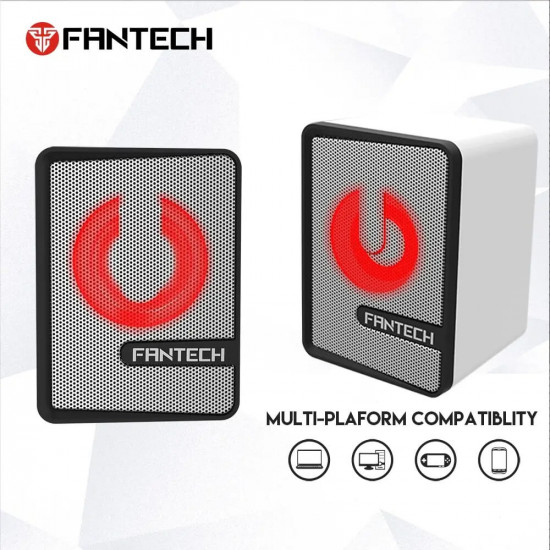 Fantech GS203 2.0 USB Speaker Space Edition - White