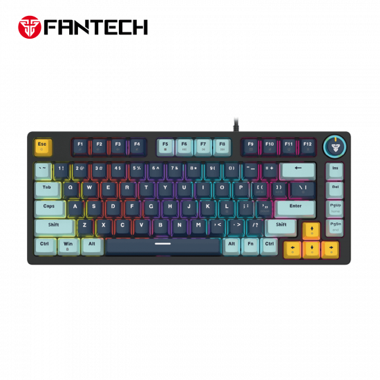 Fantech MK875V2 Wired Mechanical Keyboard - Navy with Blue Switch