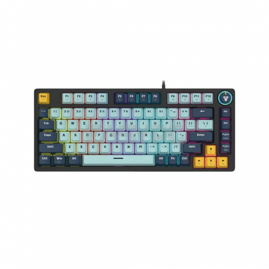 Fantech MK875V2 Wired Mechanical Keyboard - Sky Blue with Blue Switch