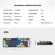 Fantech MK890V2 Wired Mechanical Keyboard - Navy - Red Switch Fantech MK890V2 Wired Mechanical Keyboard - Navy - Red Switch