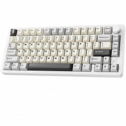 Attack Shark X86 CNC Tri-Mode RGB Mechanical Keyboard – Matcha Switch – Arabic – Starry White
