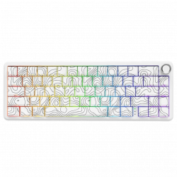Attack Shark X65Pro Tri-Mode RGB Mechanical Keyboard with Knob – Magnetic Switch – White Contours