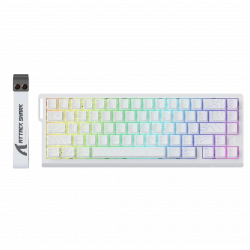 Attack Shark X68 Wired RGB Mechanical Keyboard - Magnetic Switch - White Contours