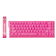 Attack Shark X68 Wired RGB Mechanical Keyboard - Magnetic Switch - Pink - Red Contours