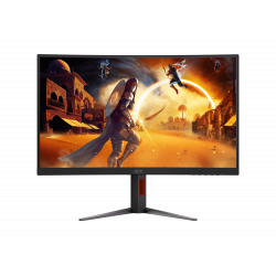 AOC CQ27G4 27” QHD 180Hz, 0.5ms Curved Gaming Monitor - Black/Red