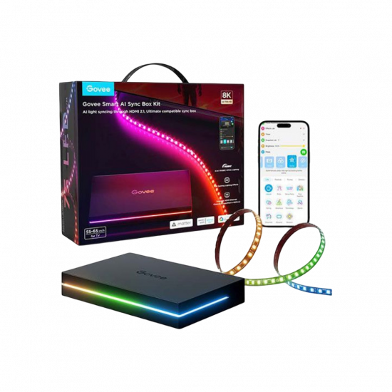 Govee AI Sync Box 8K HDMI 2.1 with strip ligth for 55-65"TV MAX Govee AI Sync Box 8K HDMI 2.1 with strip ligth for 55-65"TV MAX