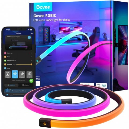 Govee RGBIC LED Neon Rope Lights for Desks