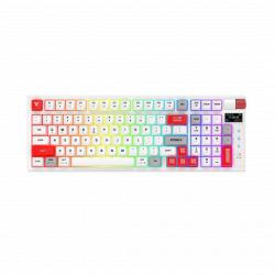 Fantech MK918 Wireless Mechanical Keyboard - White - Red Switch