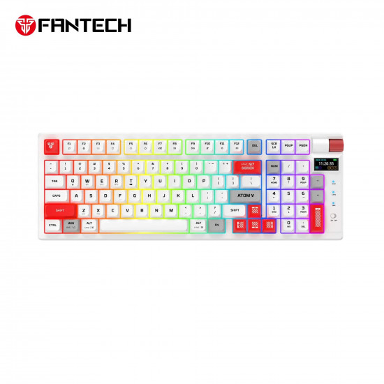Fantech MK918 Wireless Mechanical Keyboard - White - Red Switch