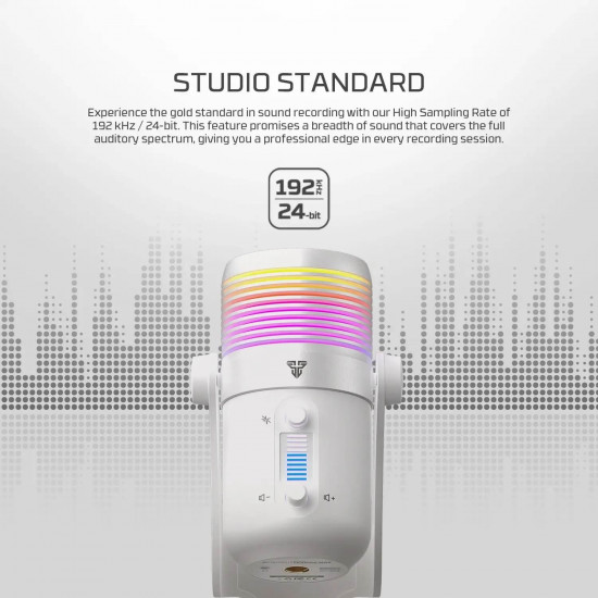 Fantech MCX03 Wired Condeser Microphone - White Fantech MCX03 Wired Condeser Microphone - White