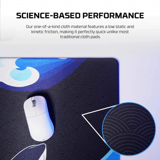 Fantech MP905 ATO KUJIRA UMI Gaming Mouse Pad - Black