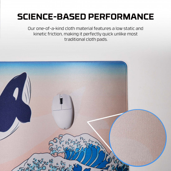 Fantech MP905 ATO KUJIRA NAMI Gaming Mouse Pad - Beige