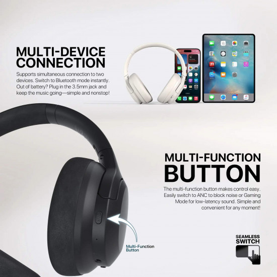 Fantech WH05A Wireless Headphone - Black Fantech WH05A Wireless Headphone - Black