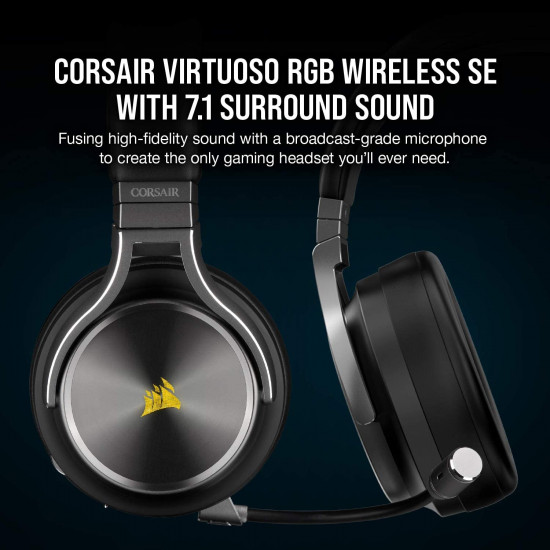 Corsair VIRTUOSO SE RGB Wireless headset - Black Corsair VIRTUOSO SE RGB Wireless headset - Black