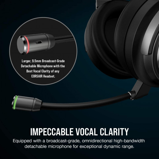 Corsair VIRTUOSO SE RGB Wireless headset - Black Corsair VIRTUOSO SE RGB Wireless headset - Black