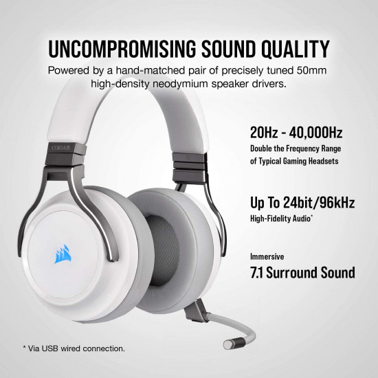 CORSAIR Virtuoso RGB Wireless white CORSAIR Virtuoso RGB Wireless white