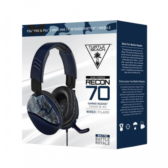 Turtle Beach Recon 70 Headset Blue Camo