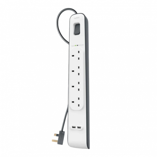 Belkin 4 outlets Surge Protector - 2m Belkin 4 outlets Surge Protector - 2m