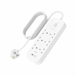 Belkin 6 Outlets 2M Surge Protection Strip with 2 USB Ports (TypeC+A)