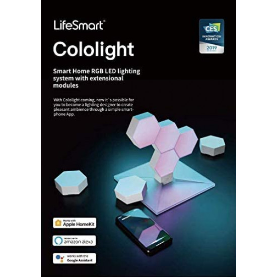 Cololight - Plus - Wifi Color Lights - 7 Blocks + Apple Siri/Alexa/Google Assistant