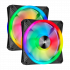 Corsair iCUE QL140 RGB 140mm PWM fan 2 pack - Black