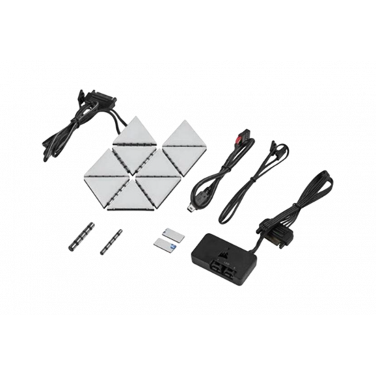 Corsair iCUE LC100 Case Accent Lighting Panels, 9x Tile Starter Kit