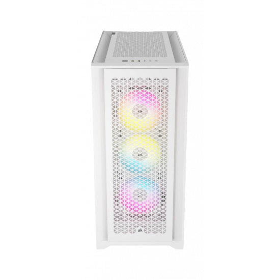 Corsair iCUE 5000D V2 AIRFLOW RGB Tempered Glass Mid-Tower ATX Case - White