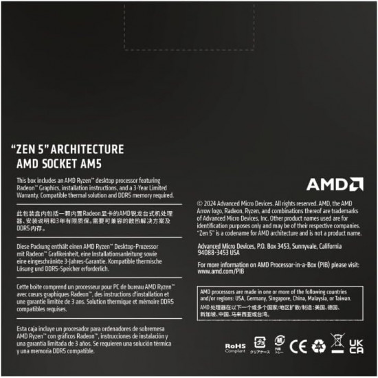 AMD Ryzen 9 9900X 4.4GHz 12-Core CPU