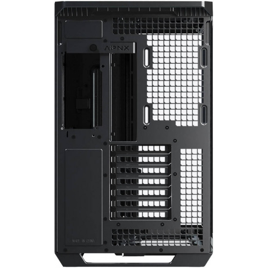 APNX V1 ATX Mid Tower (Glass Edition Wood) - Black
