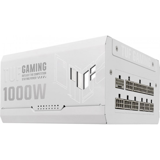 ASUS TUF Gaming 1000G White - 1000W - 80 Plus Gold - Fully Modular - PSU ASUS TUF Gaming 1000G White - 1000W - 80 Plus Gold - Fully Modular - PSU