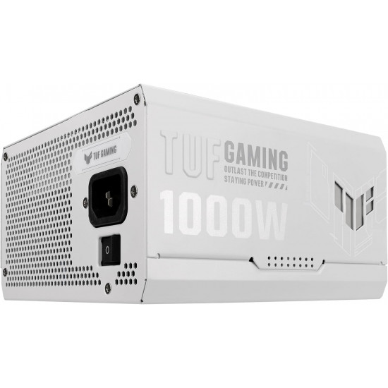 ASUS TUF Gaming 1000G White - 1000W - 80 Plus Gold - Fully Modular - PSU ASUS TUF Gaming 1000G White - 1000W - 80 Plus Gold - Fully Modular - PSU